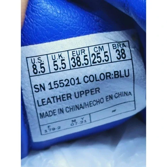 Skechers Women's 155201 Patent Blue Roadies 90sBBY Casual Shoes Size 8.5M - Picture 10 of 16